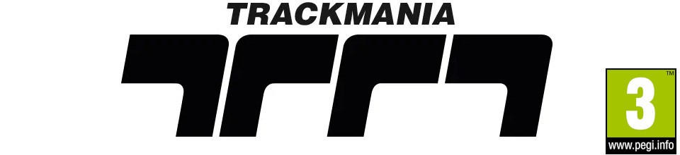 logo trackmania with PEGI